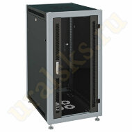 Шкаф чёрный напольный 33U SYSMATRIX SL (600x600мм) дверь стекло Шкаф чёрный напольный 33U SYSMATRIX SL (600x600мм) дверь стекло