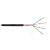NKL 4601B-BK Кабель NIKOLAN U/UTP, 4 пары, Кат.5e, 24 AWG, внешний, PE, 100м
