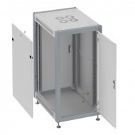 Шкаф монтажный телекоммуникационный 19" напольный 18U 600x800x800mm, передняя дверь металлическая Шкаф монтажный телекоммуникационный 19" напольный 18U 600x800x800mm, передняя дверь металлическая