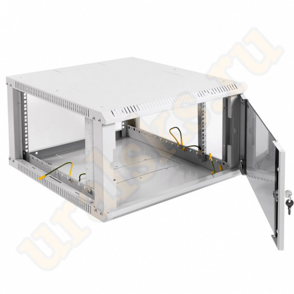 ШРН-Э-6.500 Настенный телеком шкаф 6U 600x520мм дверь стекло