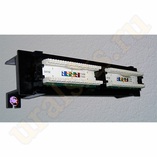 Патч-панель TWT-PP12UTP-H,12 портов RJ-45, категория 5e, UTP