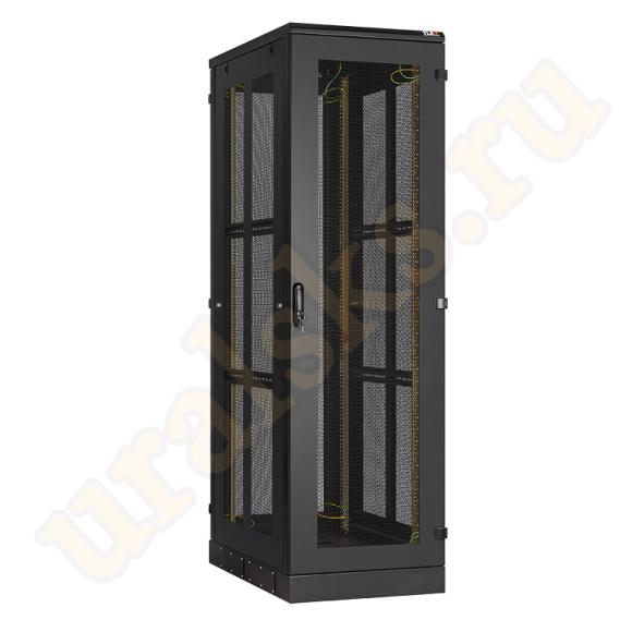 TFA-426010-PPPP-BK Напольный шкаф 19", 42U, перфорированные стенки и двери, Ш600хВ2060хГ1000мм, в разобранном виде, черный