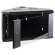 TWT-CBWTG-4U-6x4-BK Шкаф настенный угловой, 4U 530x430, стеклянная дверь, черный