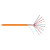 NKL 8115C-OR Кабель NIKOLAN U/UTP, 10 пар, Кат.5, 24 AWG, внутренний/внешний, LSZH, 500м