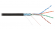 NKL 2700B-BK Кабель NIKOLAN F/UTP 4 пары, Кат.5e (Класс D), тест по ISO/IEC, 100МГц, одножильный, BC (чистая медь), 24AWG (0,49мм), внешний, PE до -60С, черный, 305м
