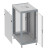 SL 6615.713 Шкаф монтажный 19" напольный 15U 600x600x800mm, передняя дверь стеклянная, задняя дверь перфорированная, цвет серый