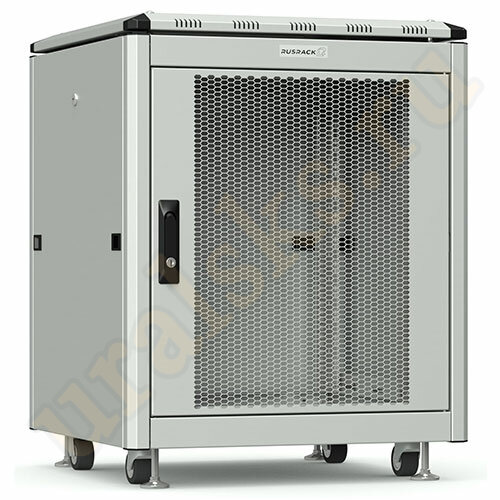 RSRO-606012/PMGY Шкаф серверный напольный 12U 600x600 перфорированная дверь, цвет серый