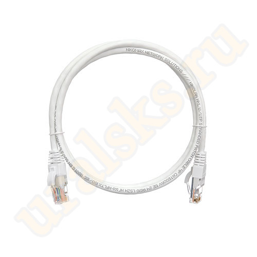 NMC-PC4UD55B-015-C-WT Коммутационный шнур NIKOMAX, U/UTP, категории 5e, LSZH, 1.5м, белый