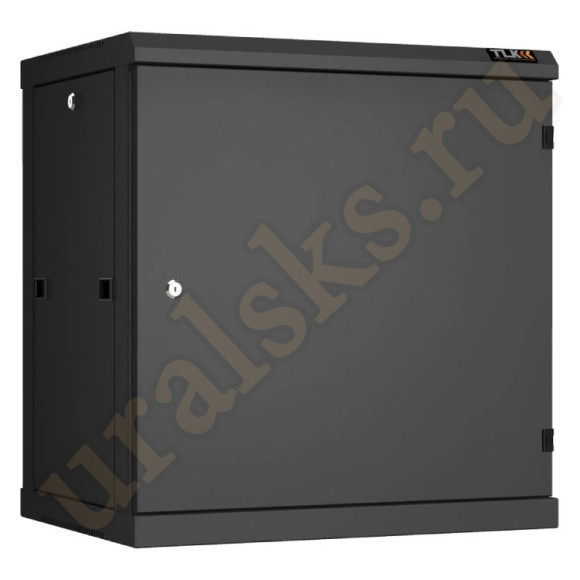 TWC-126060-R-M-BK Настенный разборный шкаф TLK 19", 12U, металлическая дверь, Ш600хВ636хГ600мм, 2 пары монтажных направляющих, черный
