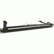 Патч-панель TELCO, 19", 24 порта RJ-45, 1U, контакты 45 Патч-панель TELCO, 19", 24 порта RJ-45, 1U, контакты 45