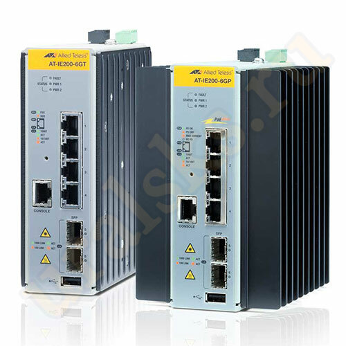 AT-IE300-12GP-80 Коммутатор Managed Industrial L3 switch with 8x 10/100/1000T (Hi-PoE Support), 4x 100/1000X SFP, Industrial Switch, DC PSU