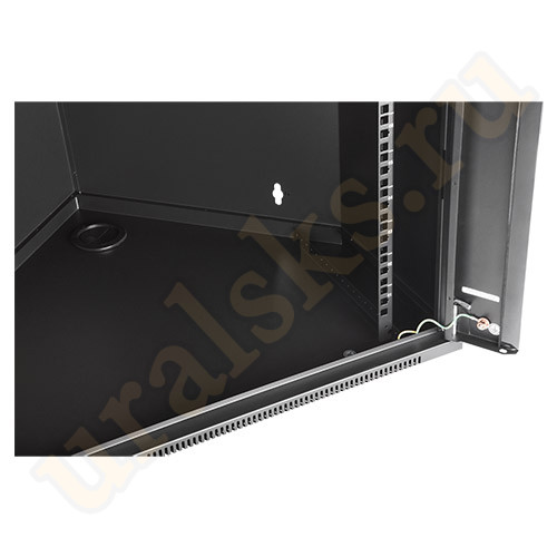 TWT-CBWTG-9U-6x6-BK Шкаф настенный угловой, 9U 600x600, стеклянная дверь, черный