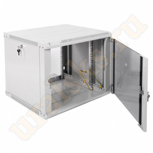 ШРН-Э-9.500 Настенный телеком шкаф 9U 600x520мм дверь стекло