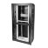 ШТК-СП-48.6.10-48АА-9005 Шкаф серверный ПРОФ 48U (600x1000) дверь перф., задние двойные перф., черный