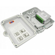 SNR-FTTH-FDB-24X-P2 Коробка распределительная оптическая (укомплектованная 2 делителями 1х8)
