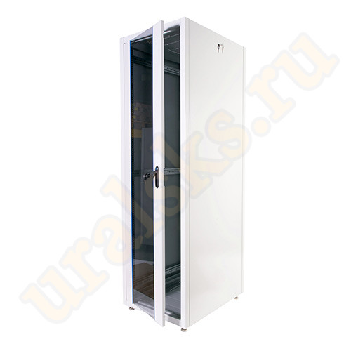 ШТК-Э-42.8.8-44АА Шкаф напольный 19" ЭКОНОМ 42U (800×800) дверь перфорированная 2шт