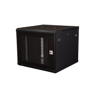 Шкаф 19" телекоммуникационный настенный, 9U 501х600х600 мм, дверь перфорация, черный Шкаф 19" телекоммуникационный настенный, 9U 501х600х600 мм, дверь перфорация, черный