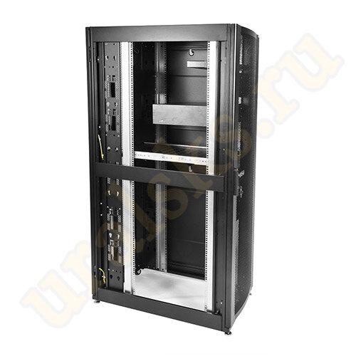 ШТК-СП-48.6.12-44АА-9005 Шкаф серверный ПРОФ 48U (600x1200) дверь перф. 2 шт., черный ШТК-СП-48.6.12-44АА-9005 Шкаф серверный ПРОФ 48U (600x1200) дверь перф. 2 шт., черный
