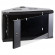 TWT-CBWTG-4U-6x6-BK Шкаф настенный угловой, 4U 600x600, стеклянная дверь, черный