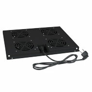 Cabeus TRAY-60-BK Модуль вентиляторный с 4-я вентиляторами для установки в напольные шкафы серии SH-05C, ND-05C глубиной 600мм, черный Cabeus TRAY-60-BK Модуль вентиляторный с 4-я вентиляторами для установки в напольные шкафы серии SH-05C, ND-05C глубиной 600мм, черный