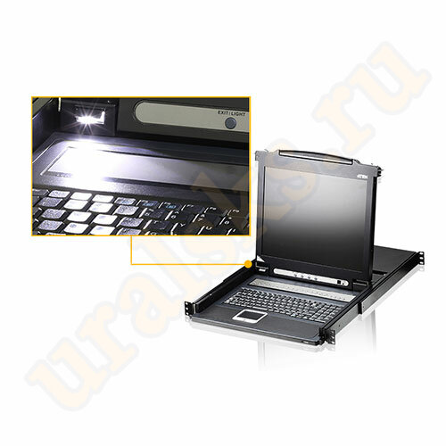 CL1008M-ATA-RG KVM Консоль 17" с интерфейсами VGA, USB, PS/2