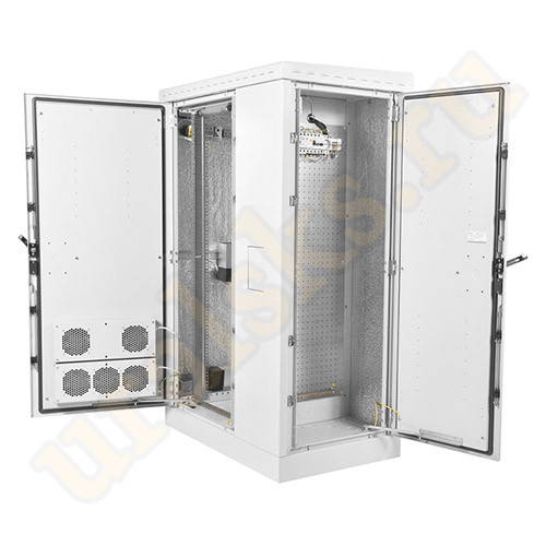 ШТВ-2-24.10.9-43А3-Т1 Шкаф всепогодный напольный укомплектованный 24U (Ш1000 × Г900) с эл. отсеком, комплектация Т1-IP55