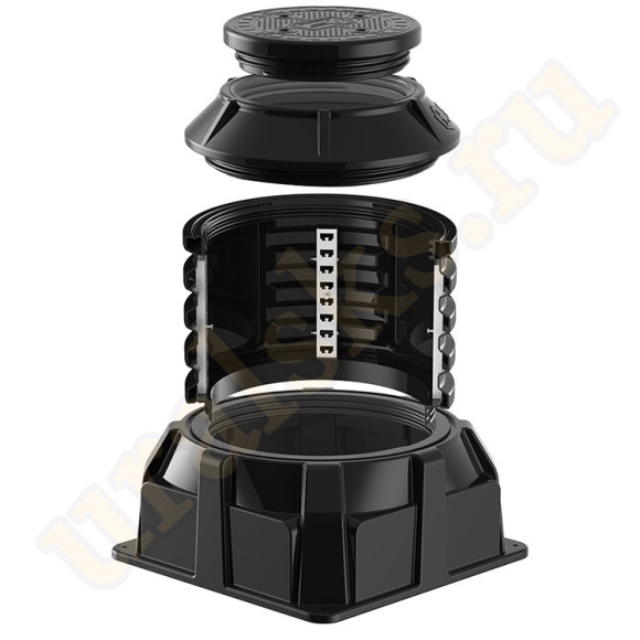 SK08020202.002 Пластиковый колодец КОД 2 H1100 с крышкой D 560 мм с подготовкой к установке кабельных стоек 
