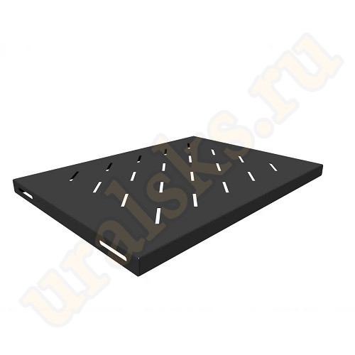 SNR-SHELF-06040-20B Полка стационарная для шкафов глубиной 600мм, (глубина полки 400мм) распределенная нагрузка 20кг, цвет-черный