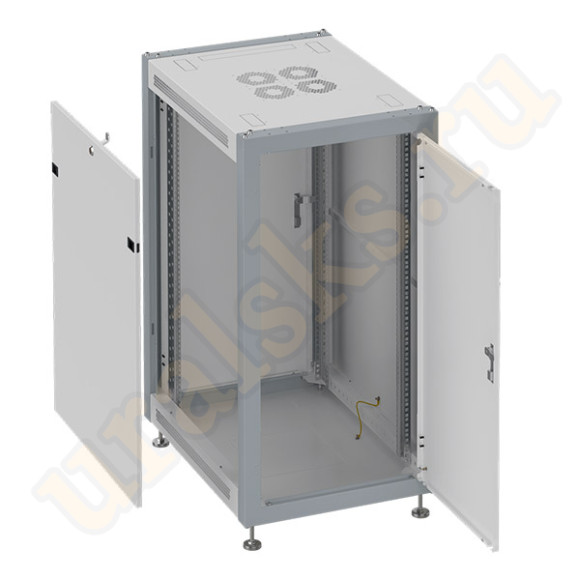 SL 6037.722 Шкаф монтажный телекоммуникационный 19" напольный 37U 600x1000x800mm, передняя дверь металлическая