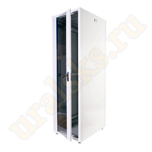 ШТК-Э-48.6.8-44АА Шкаф напольный 19" ЭКОНОМ 48U (600×800) дверь перфорированная 2шт