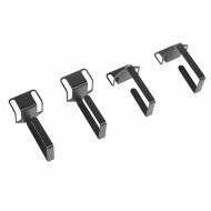 Органайзер кабельный одинарный изогнутый, цвет черный