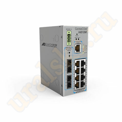 AT-IA810M-80 Коммутатор Industrial managed switch with 8 10BASE-T/100BASE-TX ports plus x 100BASE-FX Optical Ports