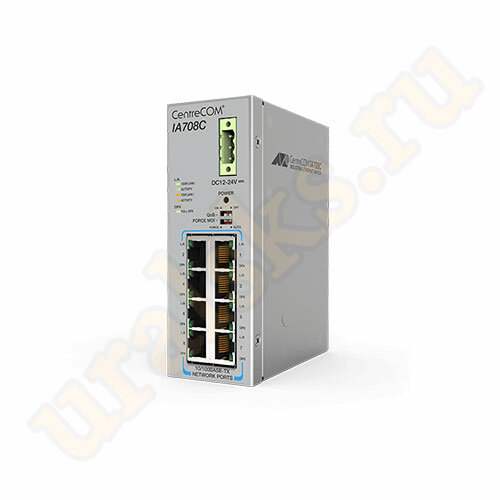 AT-IA708C-80 Коммутатор Industrial unmanaged switch with 8 10BASE-T/100BASE-TX ports