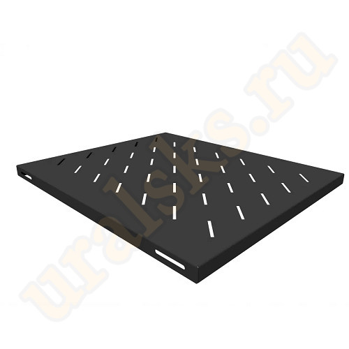 SNR-SHELF-10071-20B Полка стационарная для шкафов глубиной 1000мм, (глубина полки 710мм) распределенная нагрузка 20кг, цвет-черный