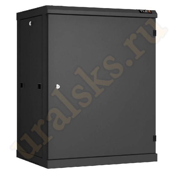 TWC-156060-R-M-BK Настенный разборный шкаф TLK 19", 15U, металлическая дверь, Ш600хВ770хГ600мм, 2 пары монтажных направляющих, черный