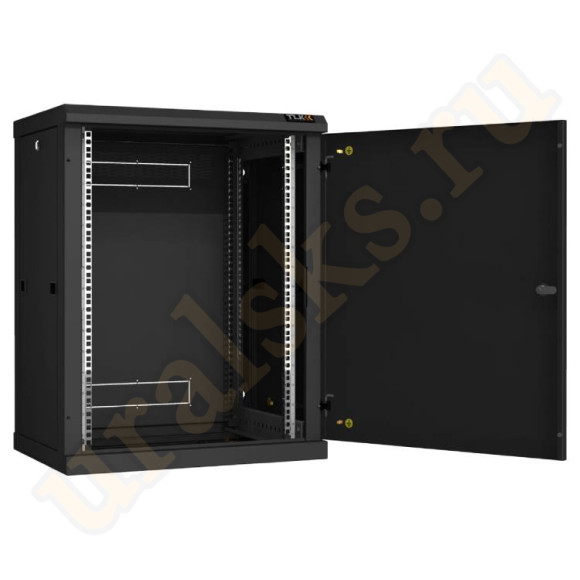 TWC-156045-R-M-BK Настенный разборный шкаф TLK 19", 15U, металлическая дверь, Ш600хВ770хГ450мм, 2 пары монтажных направляющих, черный TWC-156045-R-M-BK Настенный разборный шкаф TLK 19", 15U, металлическая дверь, Ш600хВ770хГ450мм, 2 пары монтажных направляющих, черный