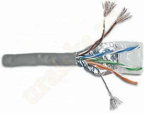 TWT-5EUTP-PT-GY Кабель TWT UTP патч-кордовый, 4 пары, Кат. 5e, серый, 305м в кат.
