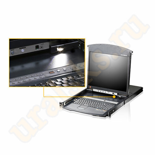 KL1516AiM-AXA-RG KVM Консоль 17" с интерфейсами VGA, USB, PS/2