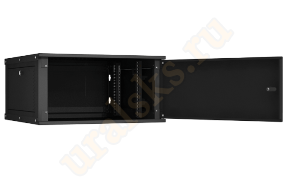 TWI-066060-R-M-BK Настенный разборный шкаф TLK 19", 6U, цельнометаллическая дверь, Ш600хВ303хГ600мм, 2 пары монтажных направляющих, черный TWI-066060-R-M-BK Настенный разборный шкаф TLK 19", 6U, цельнометаллическая дверь, Ш600хВ303хГ600мм, 2 пары монтажных направляющих, черный