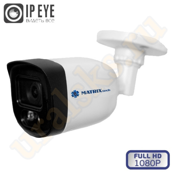 MT-CP2.0IP20SG DC (3,6mm) Цветная 2.0MP Full HD 1080P 25 к./сек., PoE 802.3af, уличная цилиндрическая IP сетевая камера с ИК подсветкой M131734