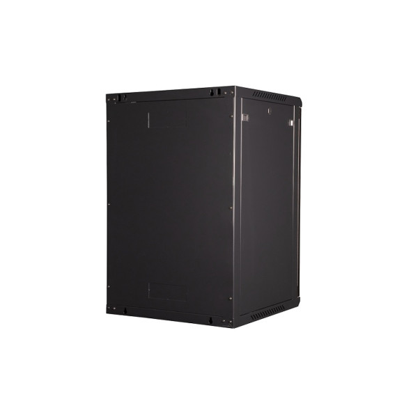 DR-645101 Шкаф 19" телекоммуникационный настенный, 18U 901х600х600 мм, дверь металл, черный