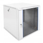 Настенный телеком шкаф разборный 12U (600x650) дверь стекло