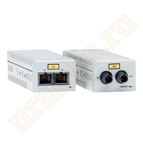 AT-DMC100/ST-00 Медиаконвертер Desktop Mini Media Converter, 100TX to 100FX ST Connector