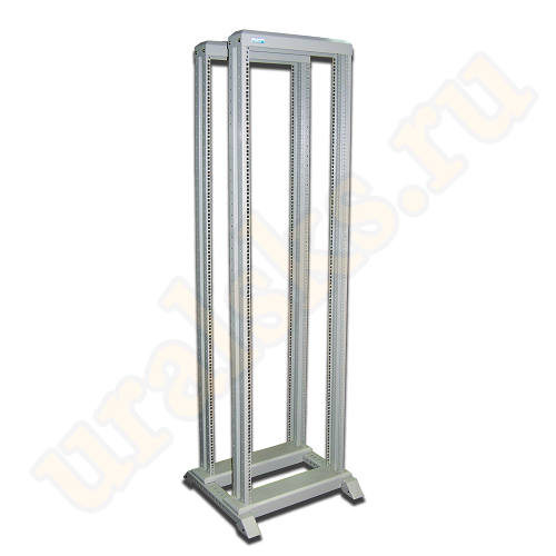 TWT-RACK2-38U-6x6 Стойка двухрамная 38U, 600x600, серая TWT