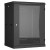 TWC-156045-R-G-BK Настенный разборный шкаф TLK 19", 15U, стеклянная дверь, Ш600хВ770хГ450мм, 2 пары монтажных направляющих, черный