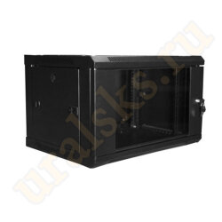 Шкаф телеком 19", серверный шкаф, настенный 6U 600x450мм чёрный Шкаф телеком 19", серверный шкаф, настенный 6U 600x450мм чёрный