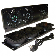 Блок 3-х вентиляторов 19" вертикальный, без термостата, 3U TWT Блок 3-х вентиляторов 19" вертикальный, без термостата, 3U TWT