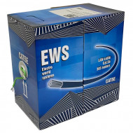 EWS  Витая пара UTP кат. 5Е, медь, 4х2, зелёный, для внутренней прокладки, противопожарный НГ(А)-HFLTx, НЕ экранированный, бухта 305м