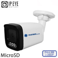 MT-CM2.0IP20SG-M SD PoE + микрофон (2,8mm) Цветная 2.0MP Full HD 1080P 25 к./сек., PoE 802.3af, уличная цилиндрическая IP сетевая камера с ИК подсветкой + встроенный микрофон MT-CM2.0IP20SG-M SD PoE + микрофон (2,8mm) Цветная 2.0MP Full HD 1080P 25 к./сек., PoE 802.3af, уличная цилиндрическая IP сетевая камера с ИК подсветкой + встроенный микрофон