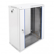 Настенный телеком шкаф разборный 15U (600x350) дверь стекло Настенный телеком шкаф разборный 15U (600x350) дверь стекло